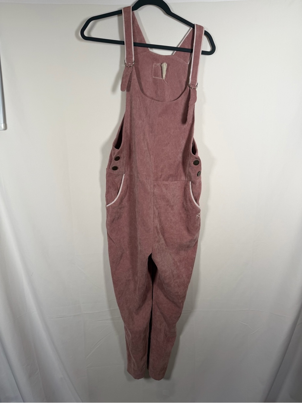 Camp Collection Dusty Rose Corduroy Overalls Jumpsuit